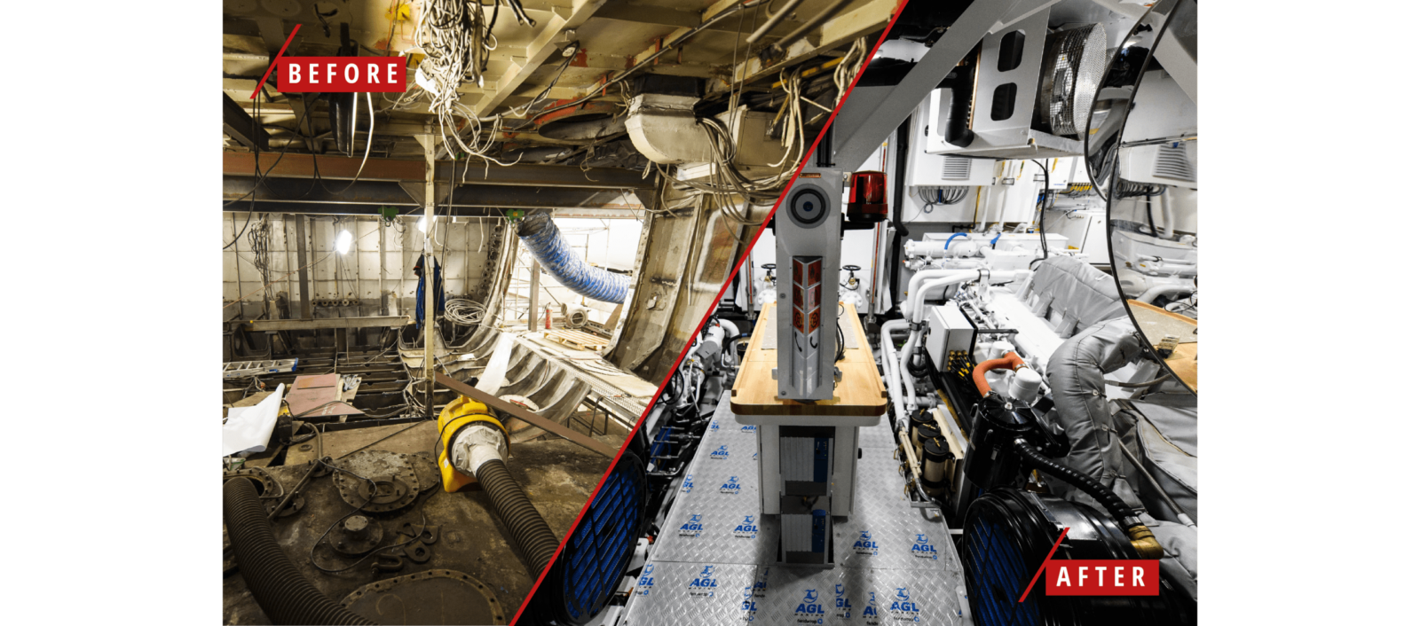 CRN, 50m LOA, Engine room